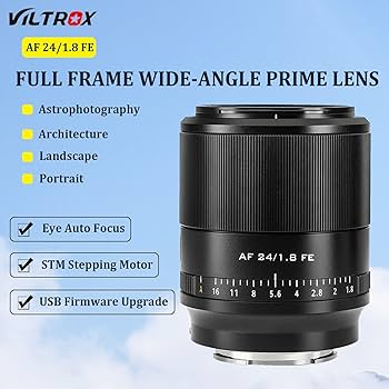 Amazon.com : VILTROX 24mm F1.8 f/1.8 FE Full-Frame Wide-Angle